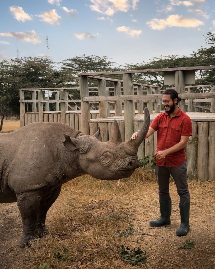 Kicheche Laikipia Active Baraka the blind rhino
